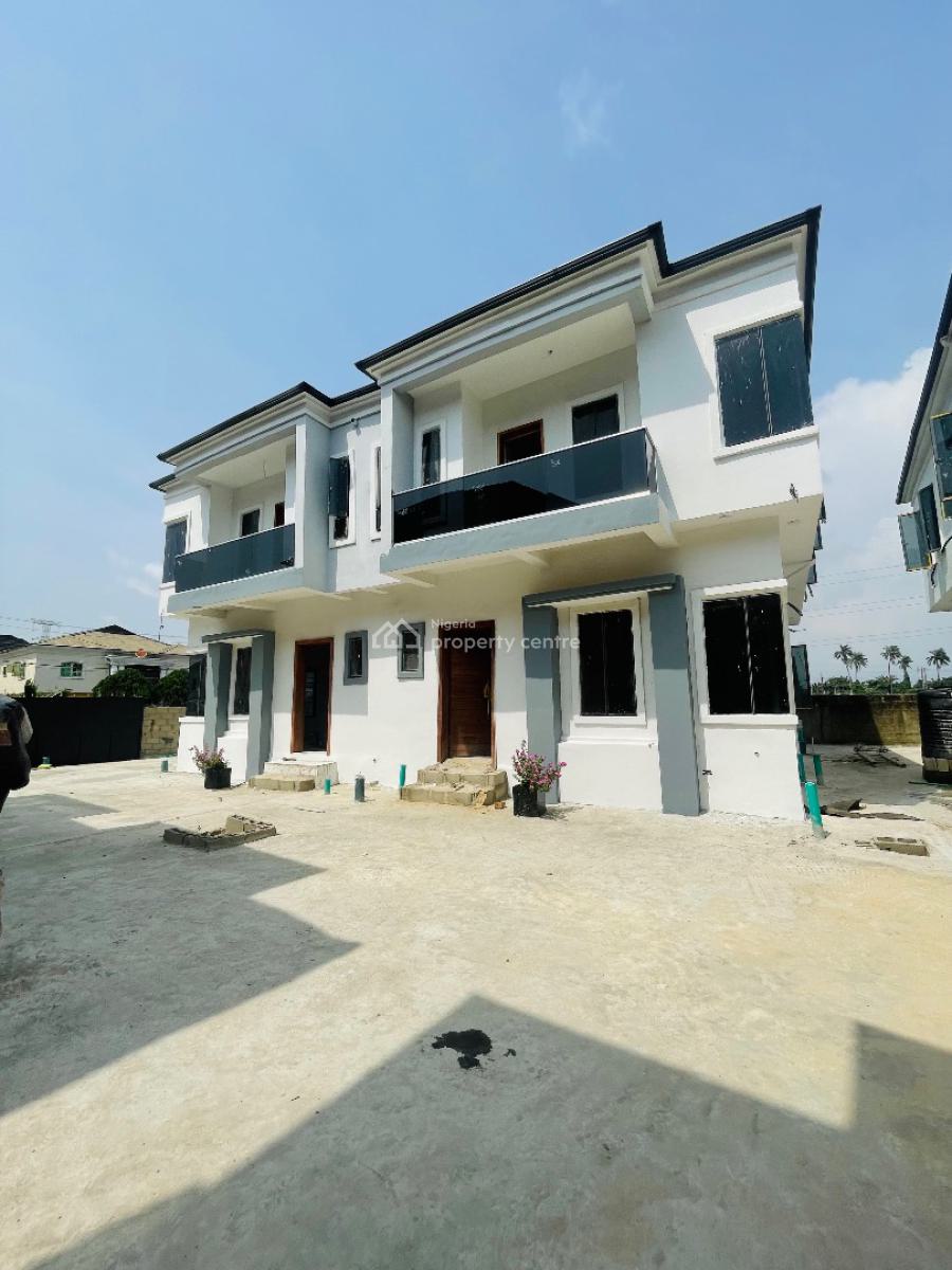 Brand New 4 Bedroom Semi Detached Duplex with Bq, Orchid Road, Lekki, Lagos, Semi-detached Duplex for Rent