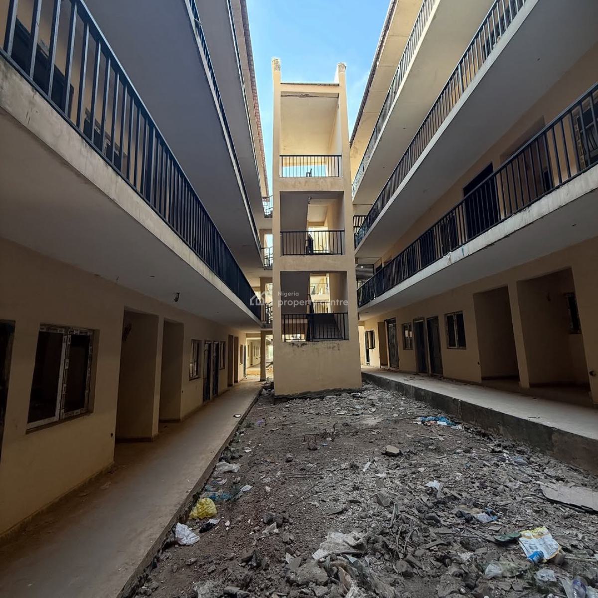 Shell-finished 1 Bedroom Apartment (en-suite) with Private Kitchen, Life Camp, Abuja, Flat / Apartment for Sale