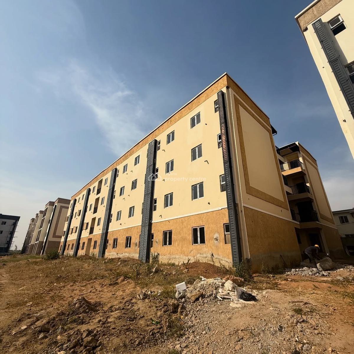 Shell-finished 1 Bedroom Apartment (en-suite) with Private Kitchen, Life Camp, Abuja, Flat / Apartment for Sale