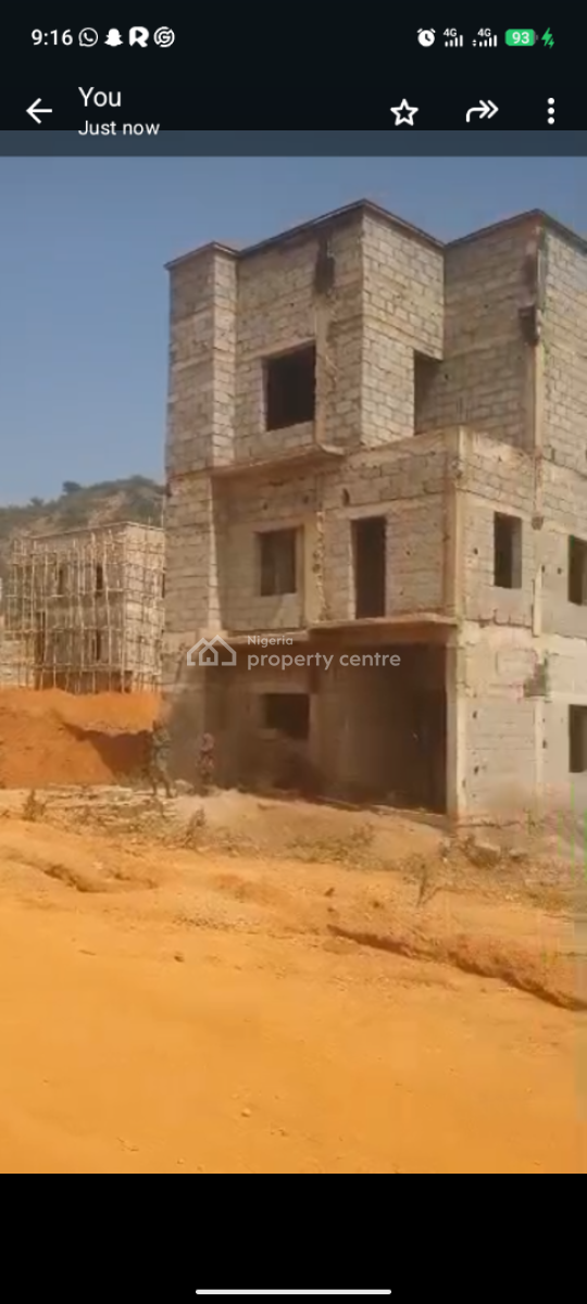 5 Bedroom 2 Floor Fully Detached Duplex Carcass, Diplomatic Hills Estate, Katampe Extension, Katampe, Abuja, Detached Duplex for Sale