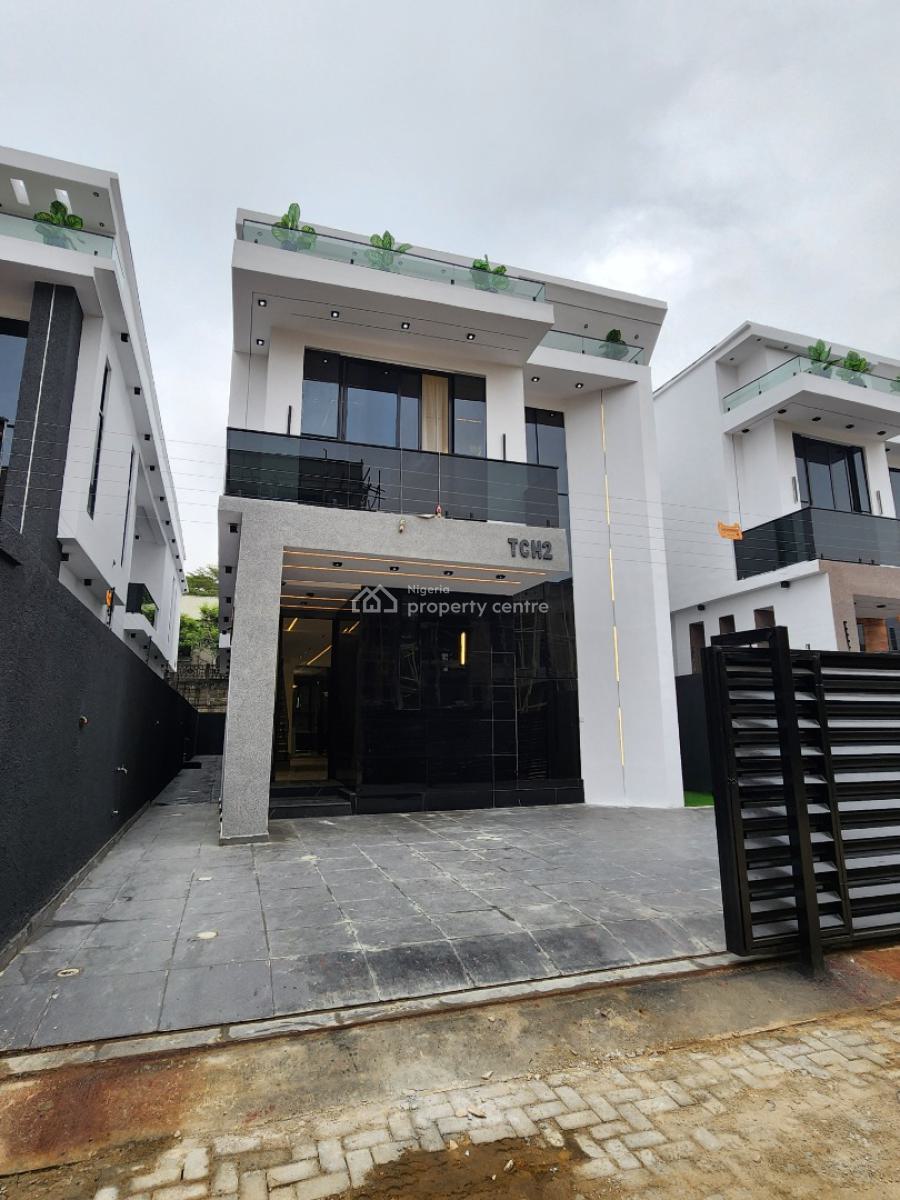 Luxury 5 Bedropm Detached Duplex with Bq & Pool in a Secured Estate, Chevron, Lekki, Lagos, Detached Duplex for Sale