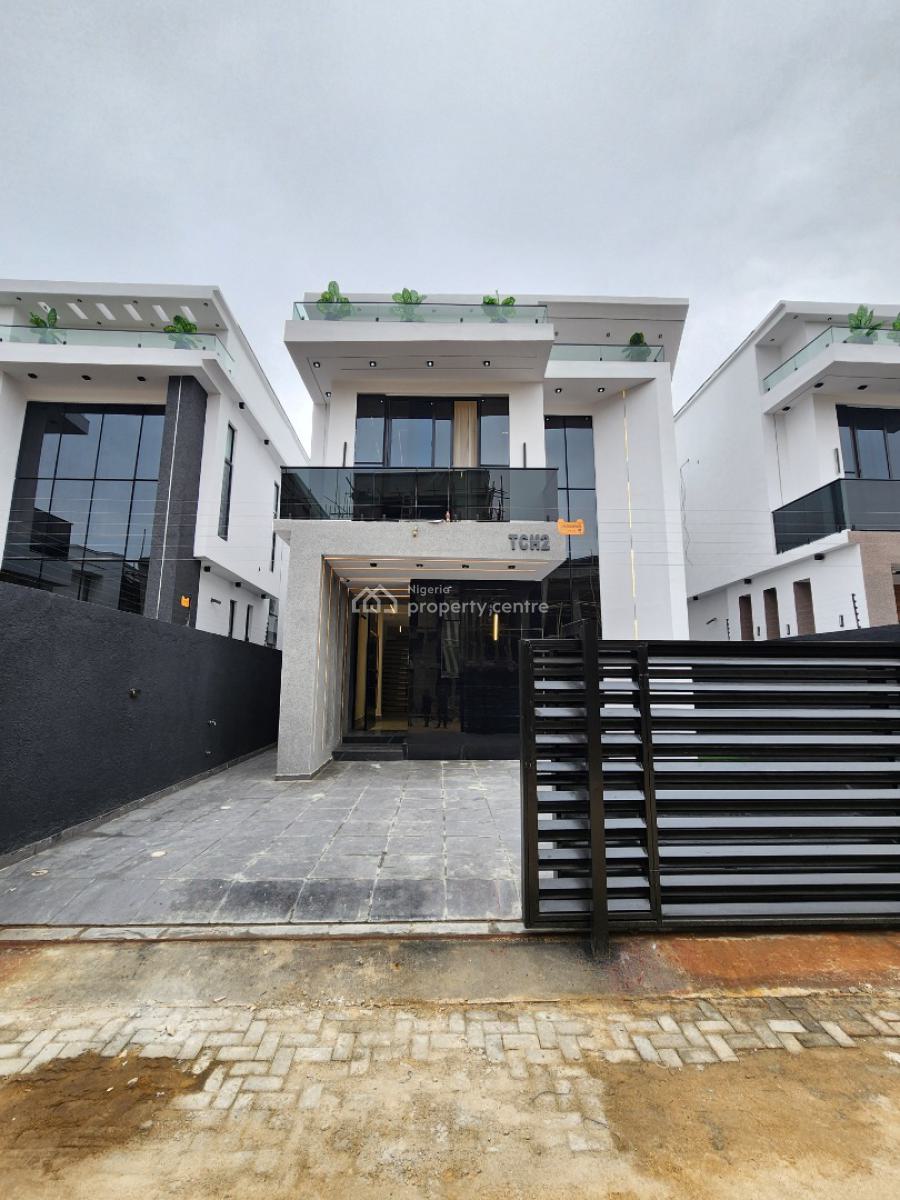 Luxury 5 Bedropm Detached Duplex with Bq & Pool in a Secured Estate, Chevron, Lekki, Lagos, Detached Duplex for Sale