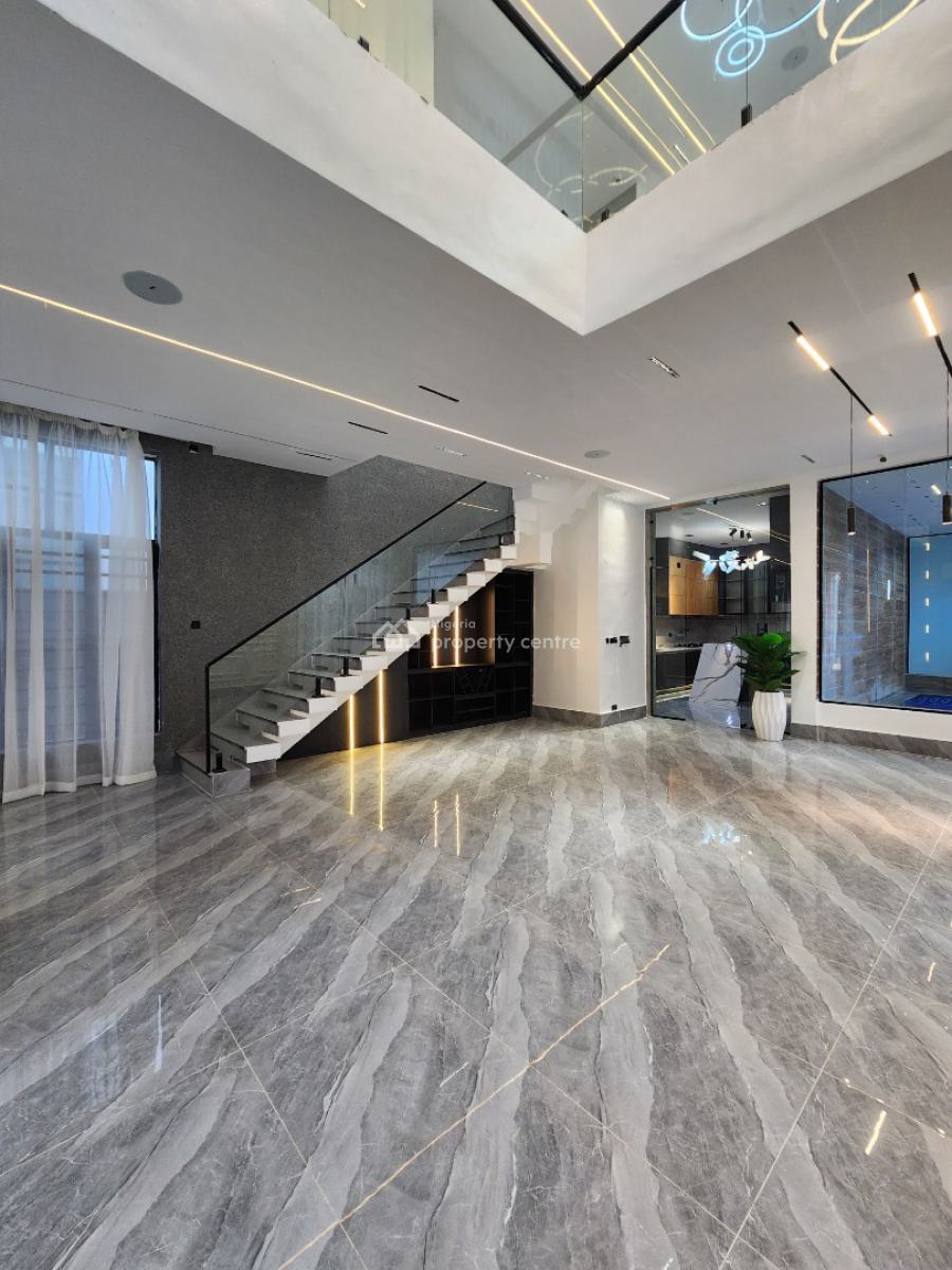 Luxury 5 Bedropm Detached Duplex with Bq & Pool in a Secured Estate, Chevron, Lekki, Lagos, Detached Duplex for Sale