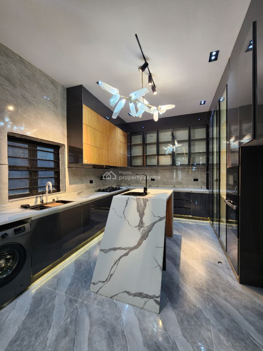 Luxury 5 Bedropm Detached Duplex with Bq & Pool in a Secured Estate, Chevron, Lekki, Lagos, Detached Duplex for Sale