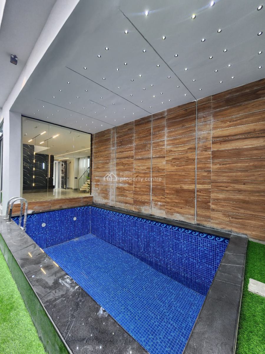 Luxury 5 Bedropm Detached Duplex with Bq & Pool in a Secured Estate, Chevron, Lekki, Lagos, Detached Duplex for Sale