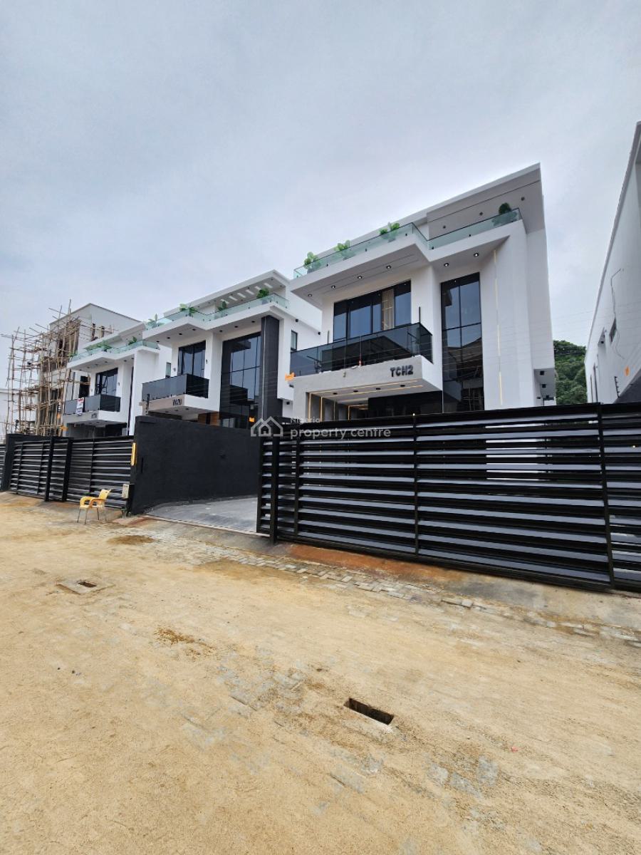 Luxury 5 Bedropm Detached Duplex with Bq & Pool in a Secured Estate, Chevron, Lekki, Lagos, Detached Duplex for Sale