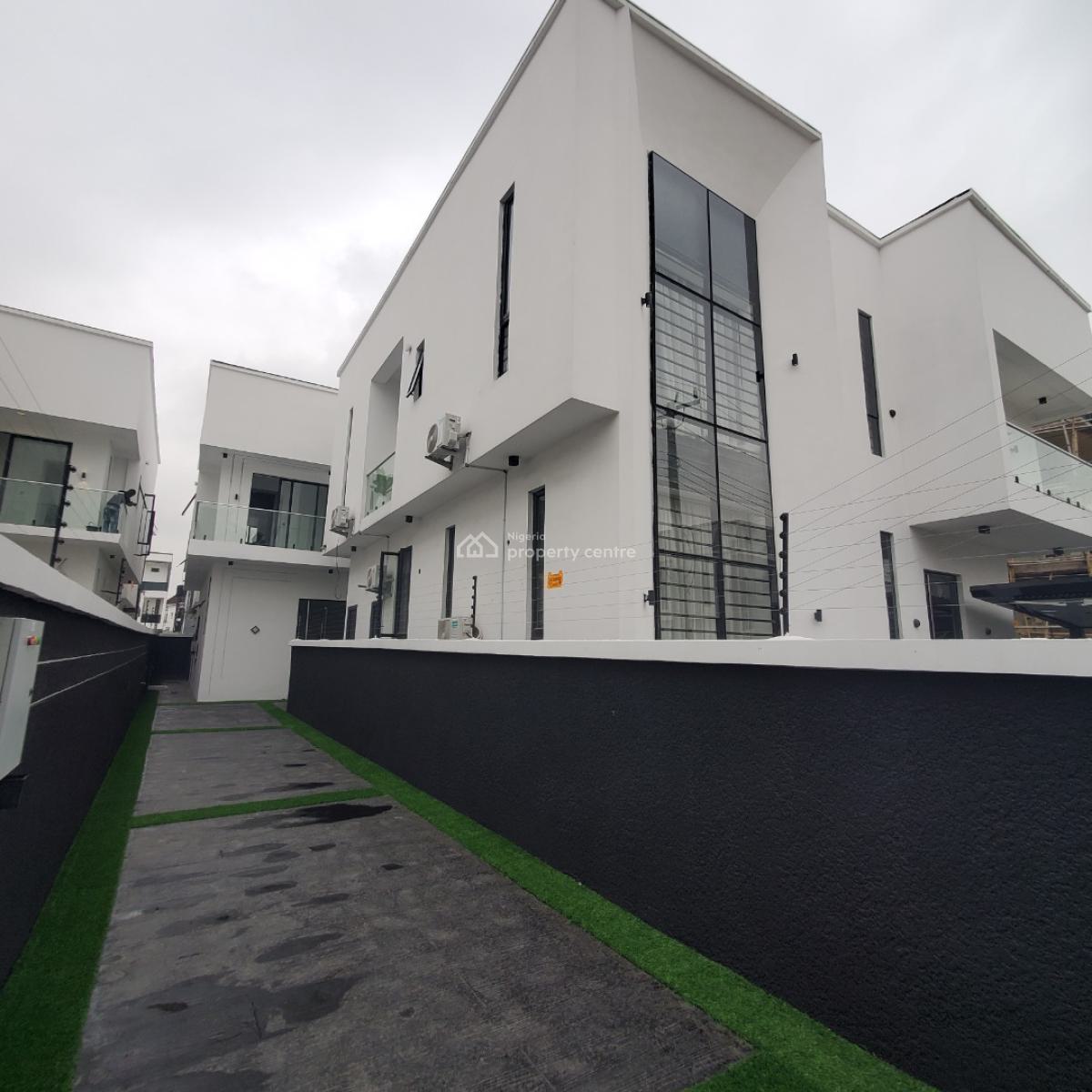 Astonishing 4 Bedroom Semi Detached Duplex with a Bq, Chevron, Lekki, Lagos, House for Sale