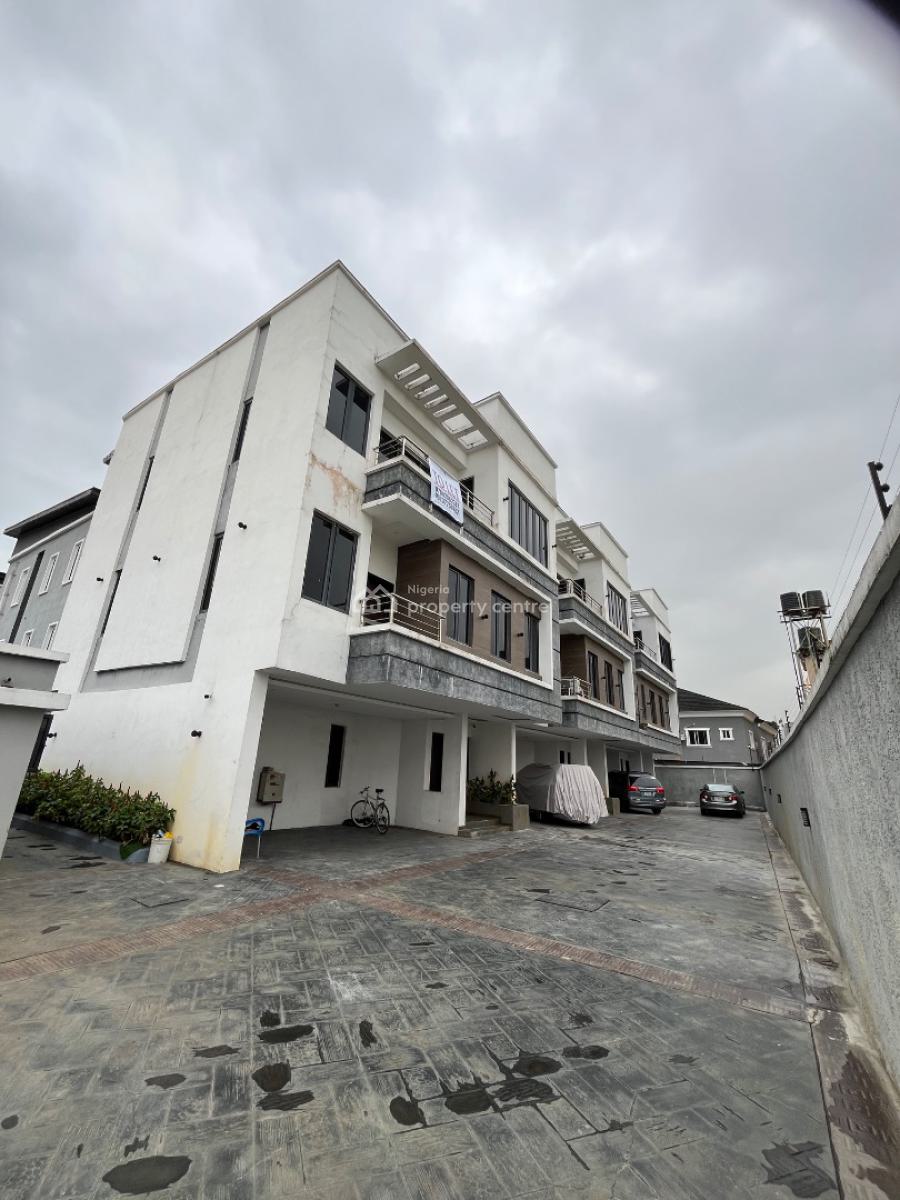 Brand New Smart 4 Brdroom Terrace Duplex with Bq, Ilasan, Ikate, Lekki, Lagos, Terraced Duplex for Rent
