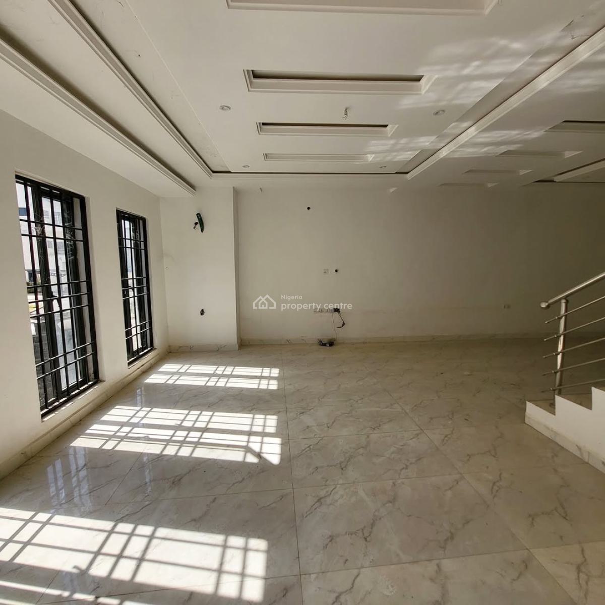 Brand New 4 Bedrooms Terrace Duplex with Two Living and One Room Bq, Apo, Abuja, Terraced Duplex for Sale