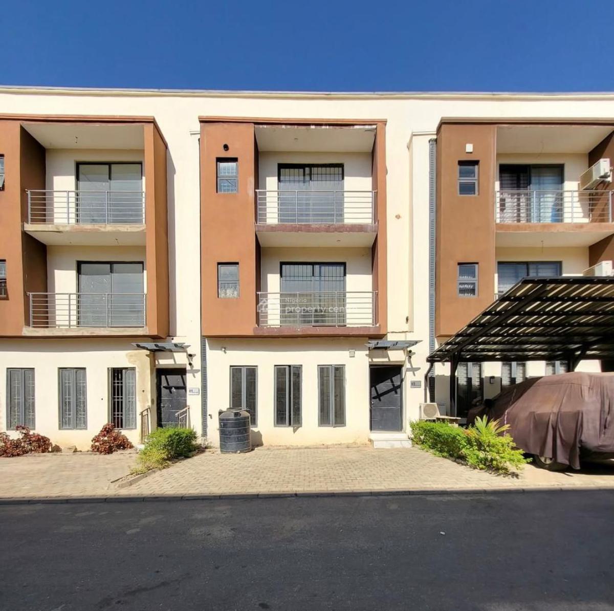 Brand New 4 Bedroom Spacious Terrace Duplex with Bq, Apo, Abuja, Terraced Duplex for Rent