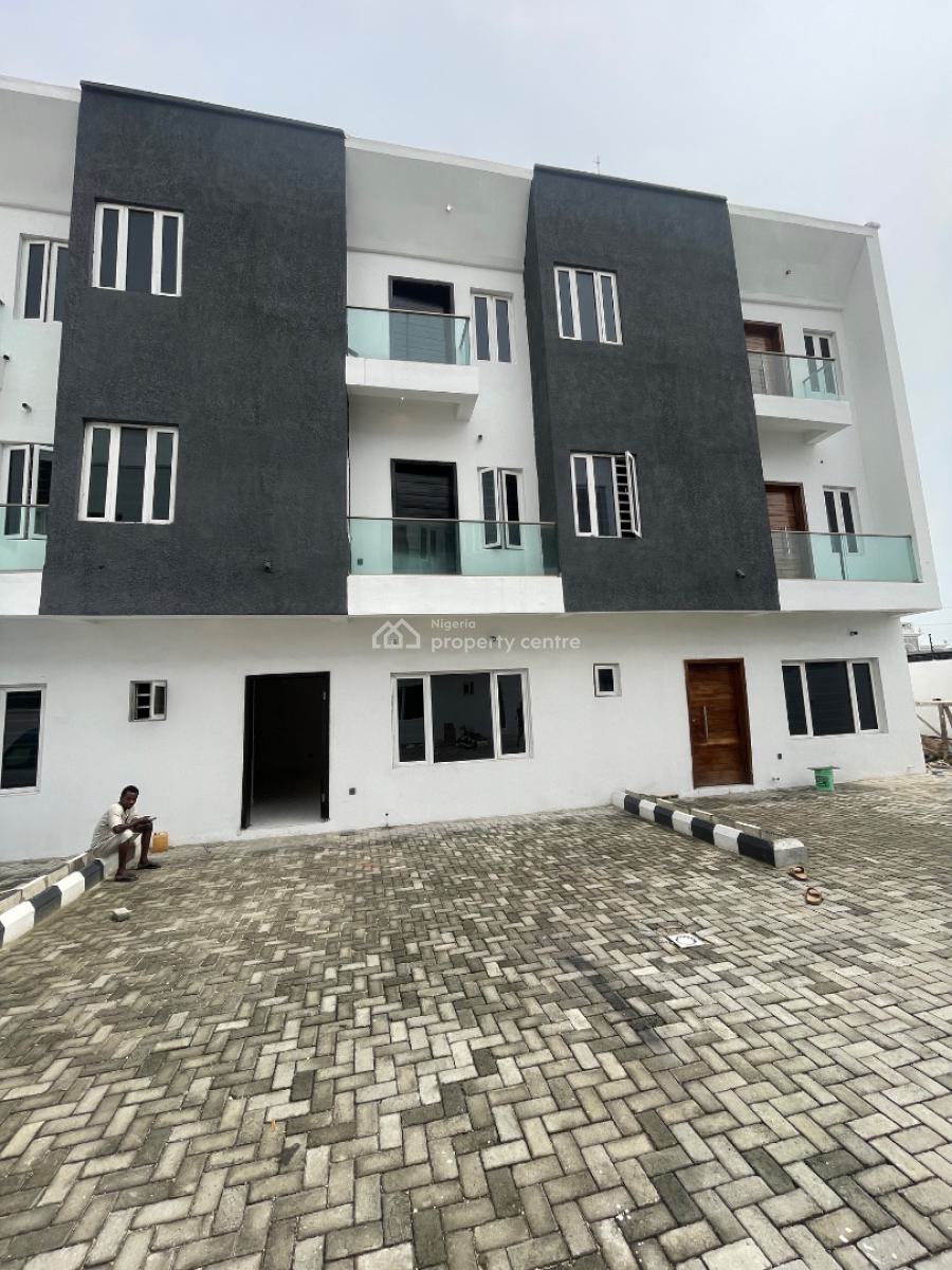 Neatly Built 4 Bedroom Terrace Duplex with Bq, Off Kusenla Road, Ikate Elegushi, Lekki, Lagos, Terraced Duplex for Sale