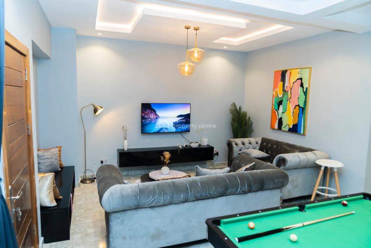 4 Bedrooms Terraced Duplex with Pool, Snooker, Ps5 and Bathtub, Mijl Residence & Villa, Ikate Elegushi, Lekki, Lagos, Terraced Duplex Short Let