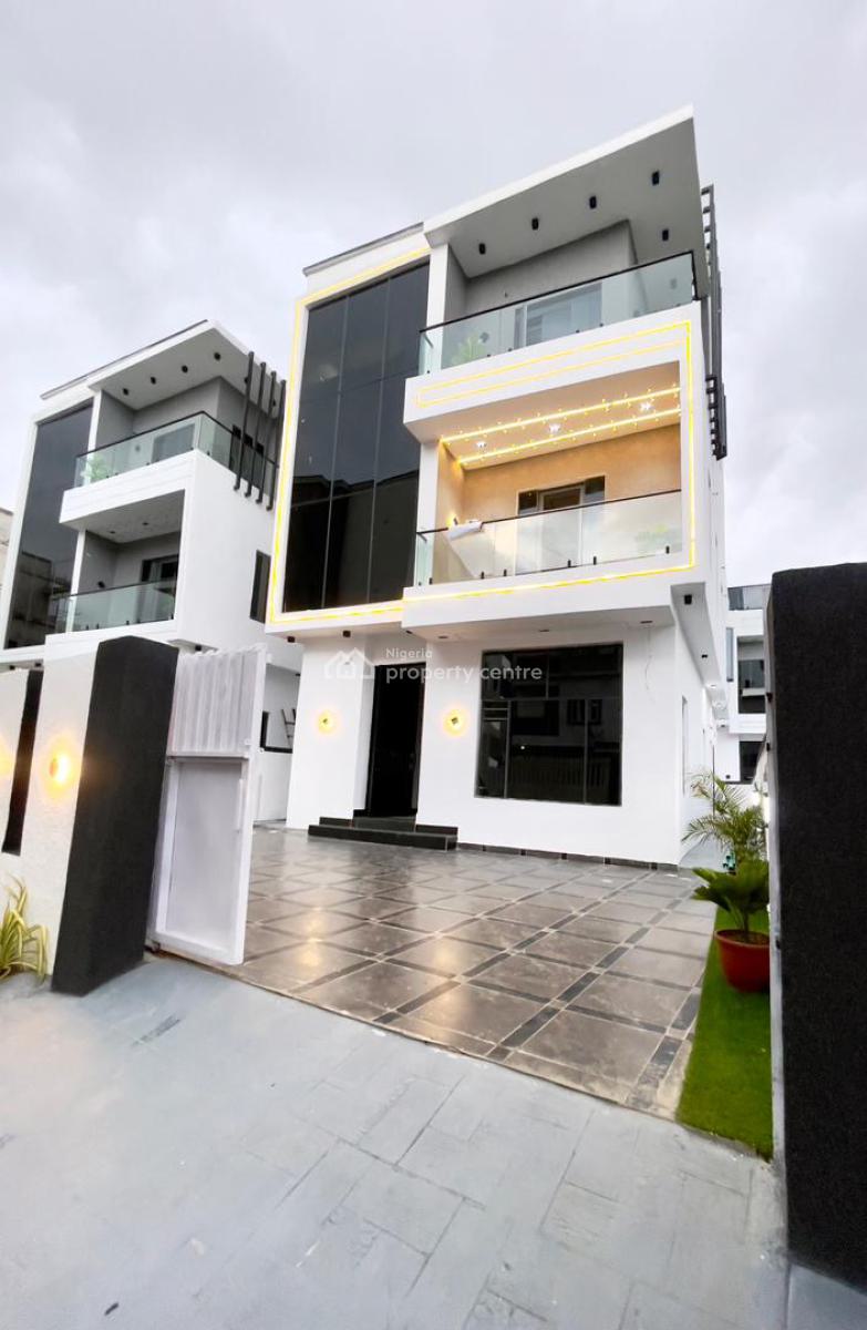 Exquisitely Built 5 Bedroom Luxury Detached Smart Home with Rooftop, Bq, Ologolo, Lekki, Lagos, Detached Duplex for Sale