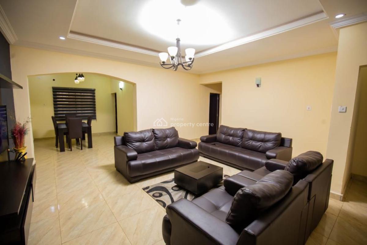 Clean Fully Furnished 3 Bedroom Flat, Tarred Rd, By Zartech, Wuye, Abuja, Flat / Apartment for Rent