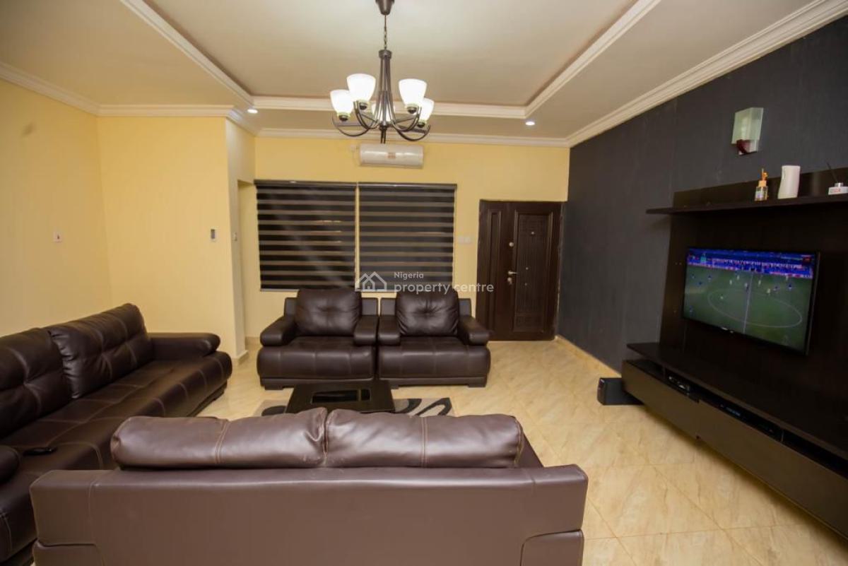 Clean Fully Furnished 3 Bedroom Flat, Tarred Rd, By Zartech, Wuye, Abuja, Flat / Apartment for Rent