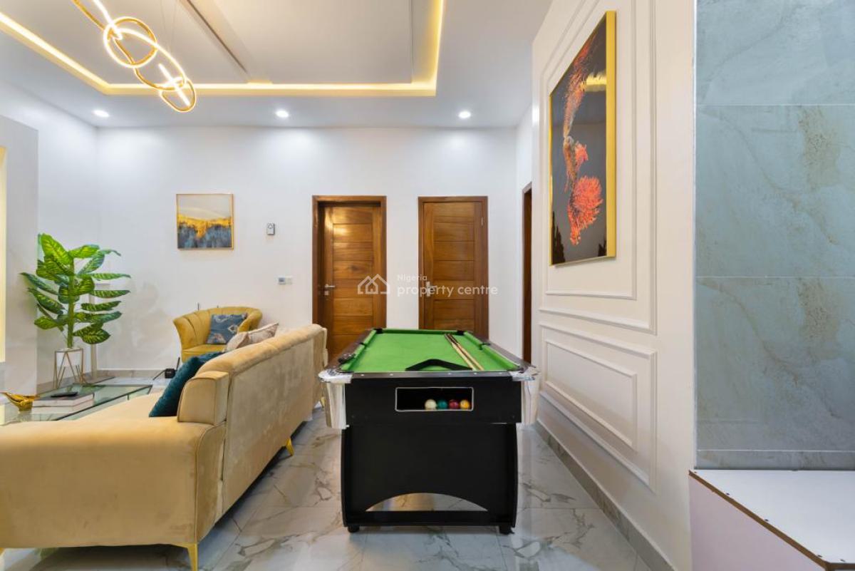 Luxury 3 Bedroom Terrace Apartment with Ps5, Pool, Snooker Board, Gym,, Lekki Phase 1, Lekki, Lagos, Flat / Apartment Short Let