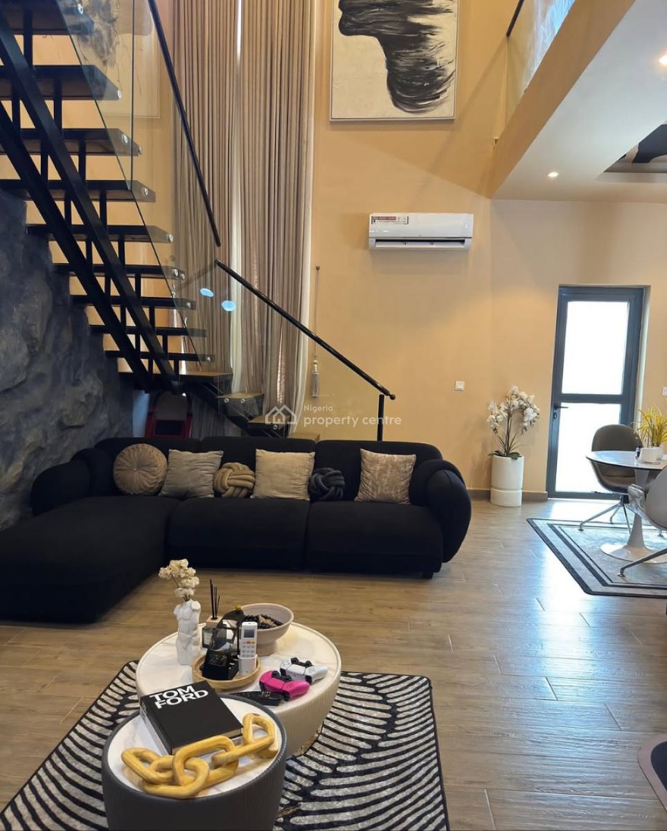 Luxurious 1 Bedroom Duplex Loft, in a Secure Estate with Pool, Lekki Phase 1, Lekki, Lagos, Flat / Apartment Short Let