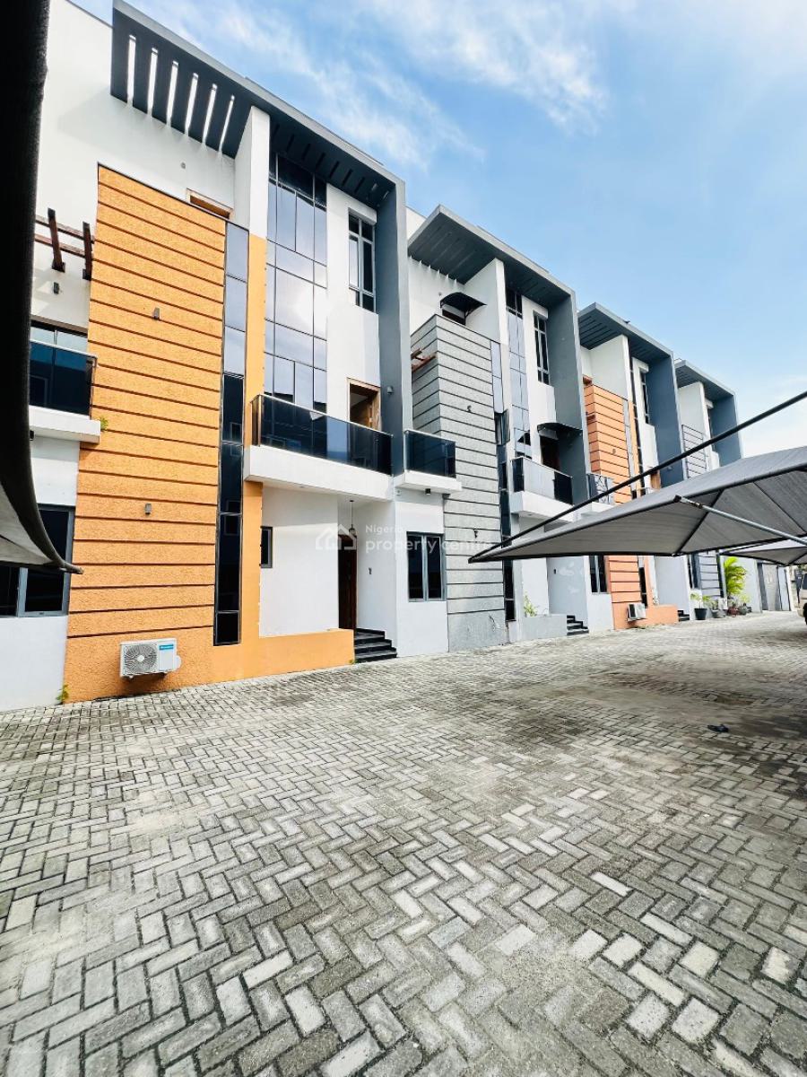 Nicely Built 4 Bedroom Terrace Duplex with Bq, Ikate, Lekki, Lagos, Terraced Duplex for Rent