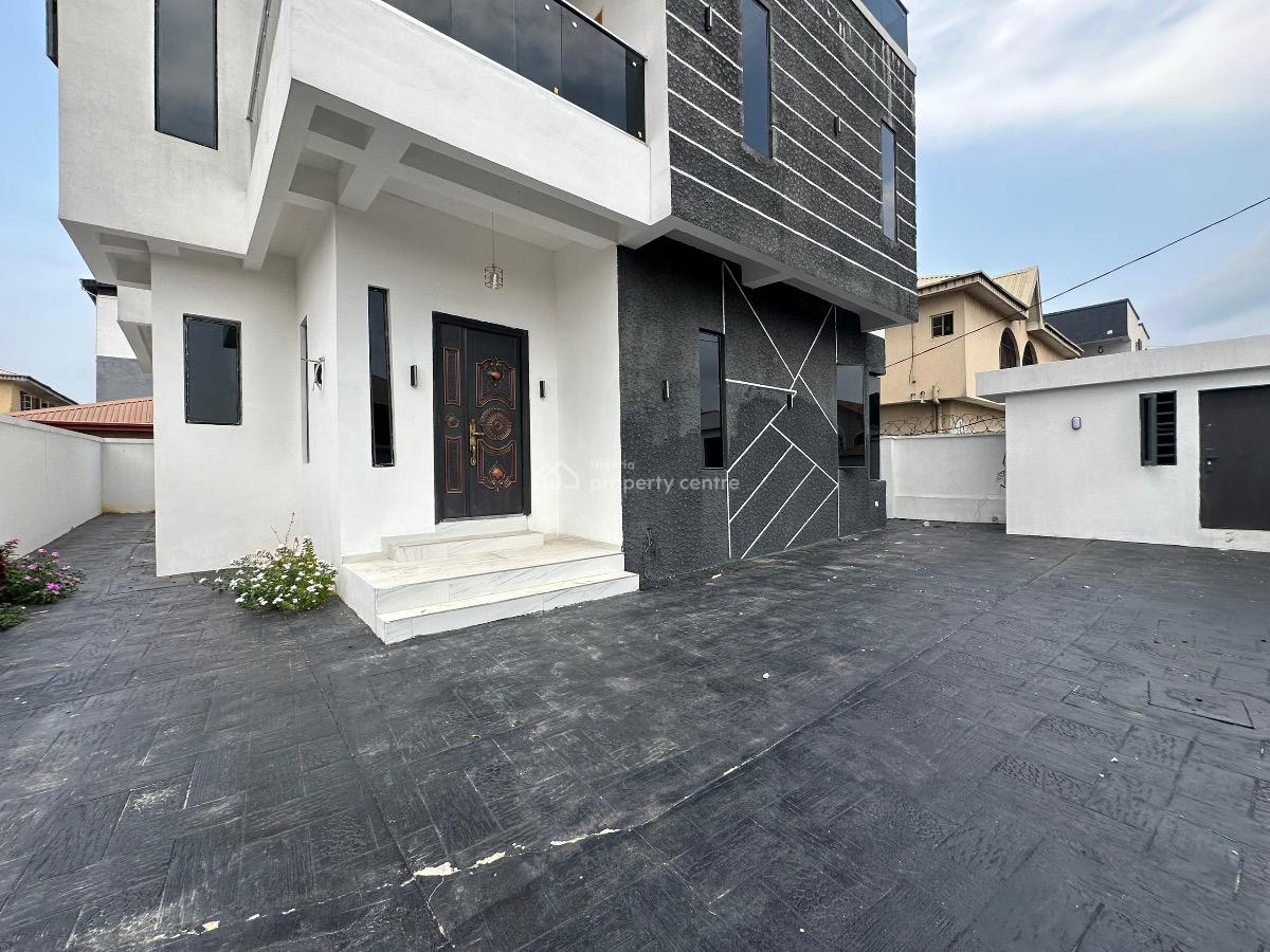 Luxury & Newly Built 5 Bedroom Duplex with a Room Bq, Gra Phase 1, Magodo, Lagos, Semi-detached Duplex for Rent