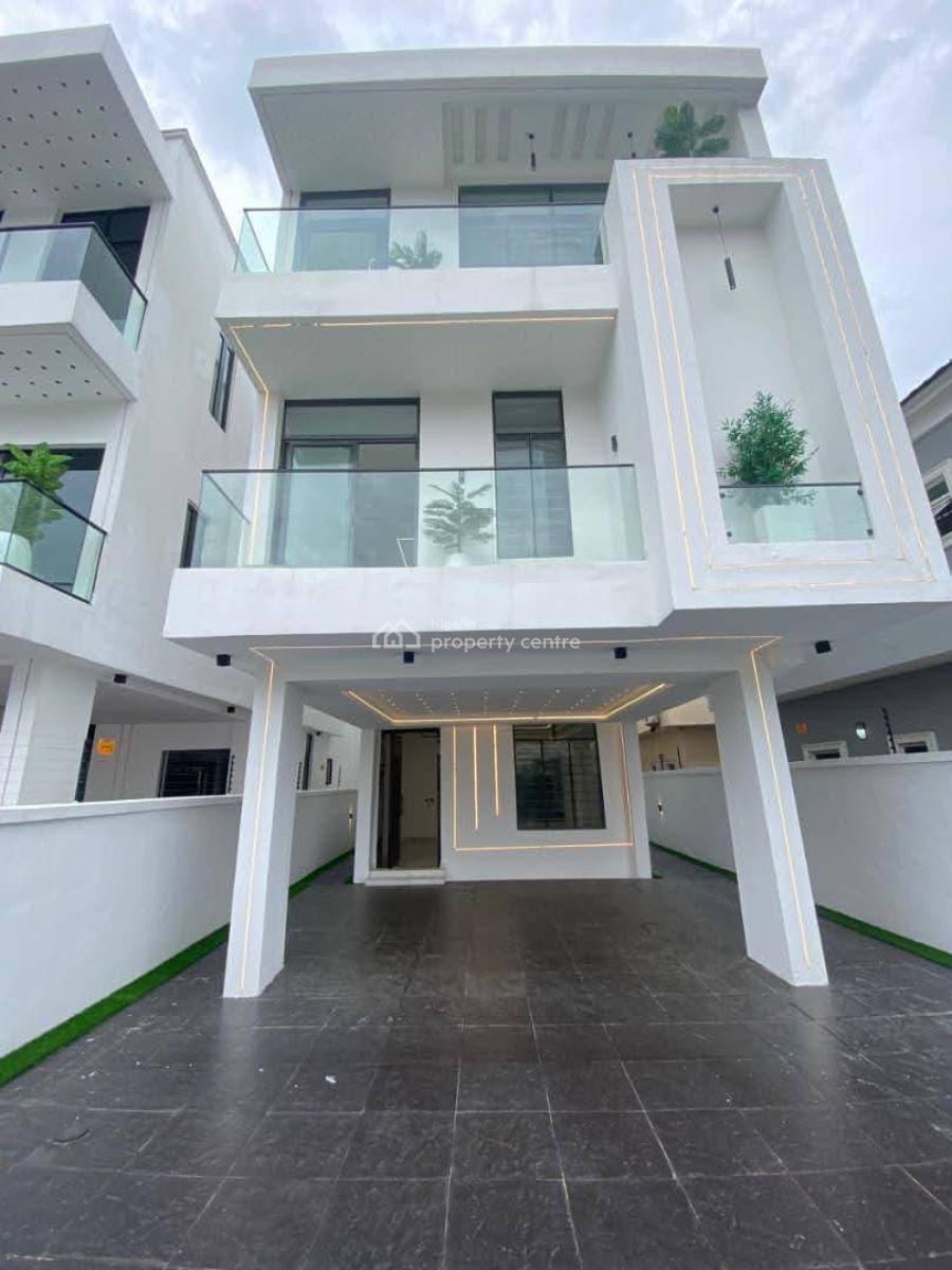 Luxurious 5 Bedrooms Fully Detached Duplex with Study, Gym Room,, Chevron, Lekki, Lagos, Detached Duplex for Sale