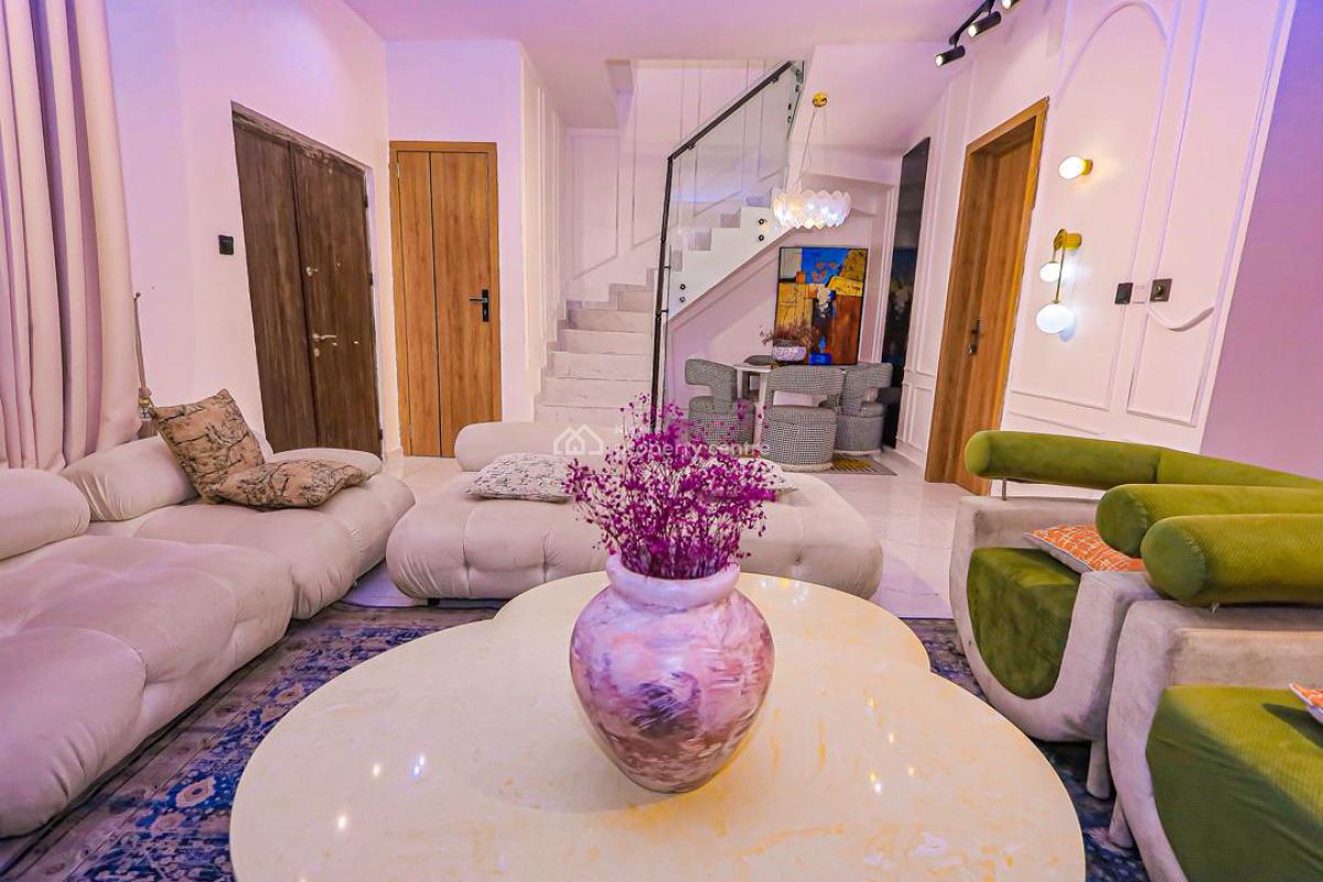 Brand New Beautifully Furnished 4 Bedroom Duplex, Orchid Road (serene and Secured Estate), Lekki, Lagos, Terraced Duplex for Rent