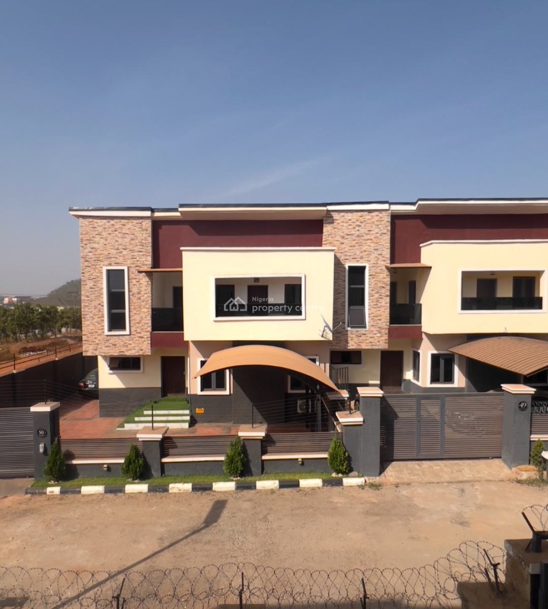 Brand New 4 Bedroom Duplex with En-suite Bq, Apo, Abuja, Semi-detached Duplex for Sale
