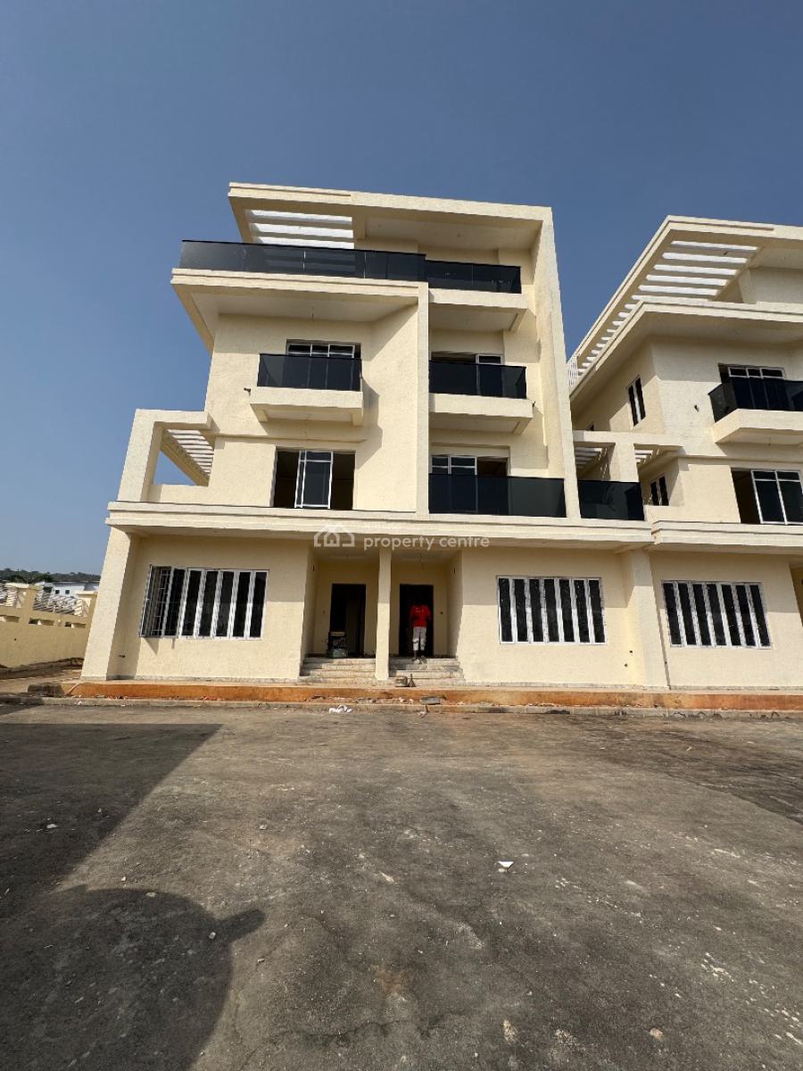 Well Spacious Newly Built 4 Bedrooms Terrace Duplex,bq and Rooftop, Katampe Extension., Katampe Extension, Katampe, Abuja, Terraced Duplex for Sale