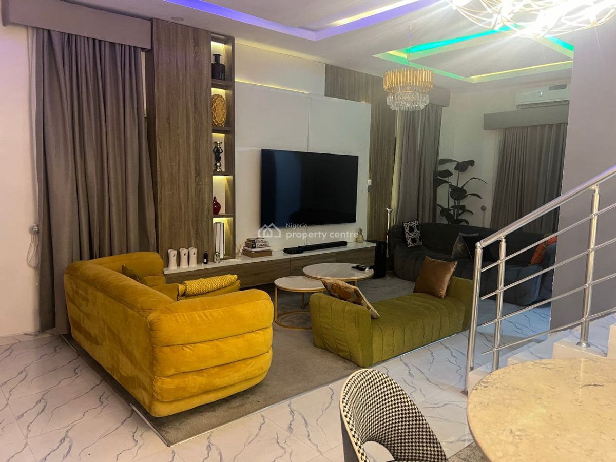 Fully Furnished 3 Bedrooms + Wash Room + Game Room, Off Spg Road, Ologolo, Lekki, Lagos, Semi-detached Duplex for Rent