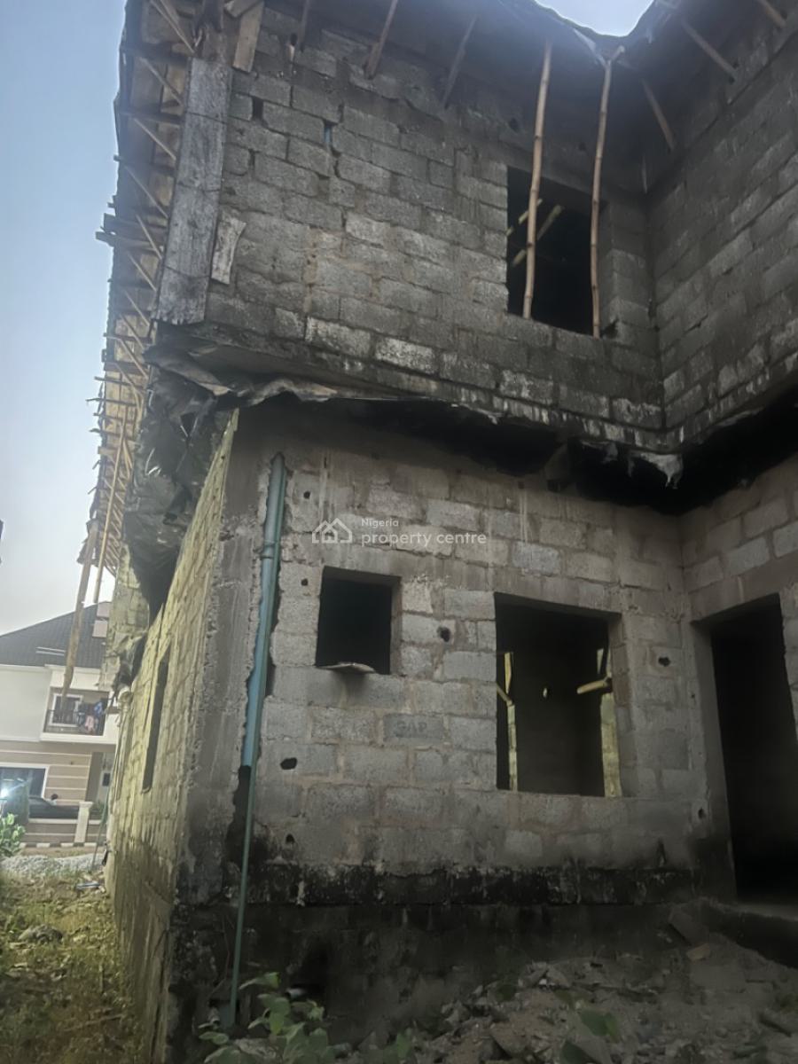 5-bedroom Duplex Carcass, Nut Axis, Lugbe District, Abuja, Detached Duplex for Sale