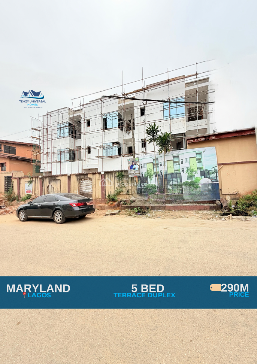 Newly Built 4 Bedroom Terrace Duplex with a Room Bq, Mende, Maryland, Lagos, Terraced Duplex for Sale