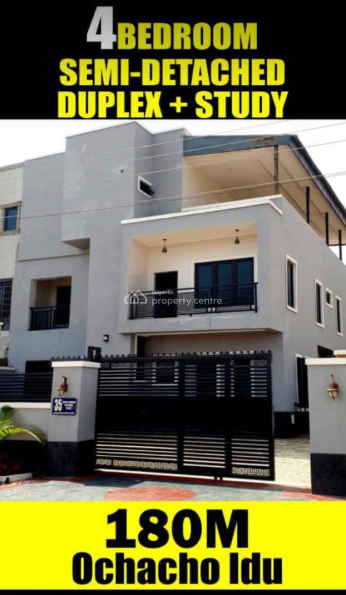 Luxury 6 Bedrooms Fully Detached Duplex, Ministers Quarters, Maitama District, Abuja, Detached Duplex for Sale