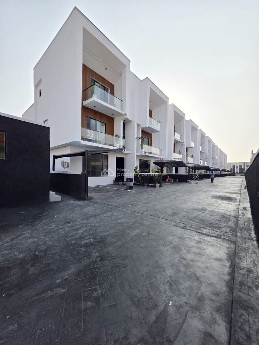 Stunning 4  Bedroom Semi-detached Triplex with a Bq and Swimming Pool, Orchid Road Lekki Lagos, Lekki, Lagos, Semi-detached Duplex for Sale