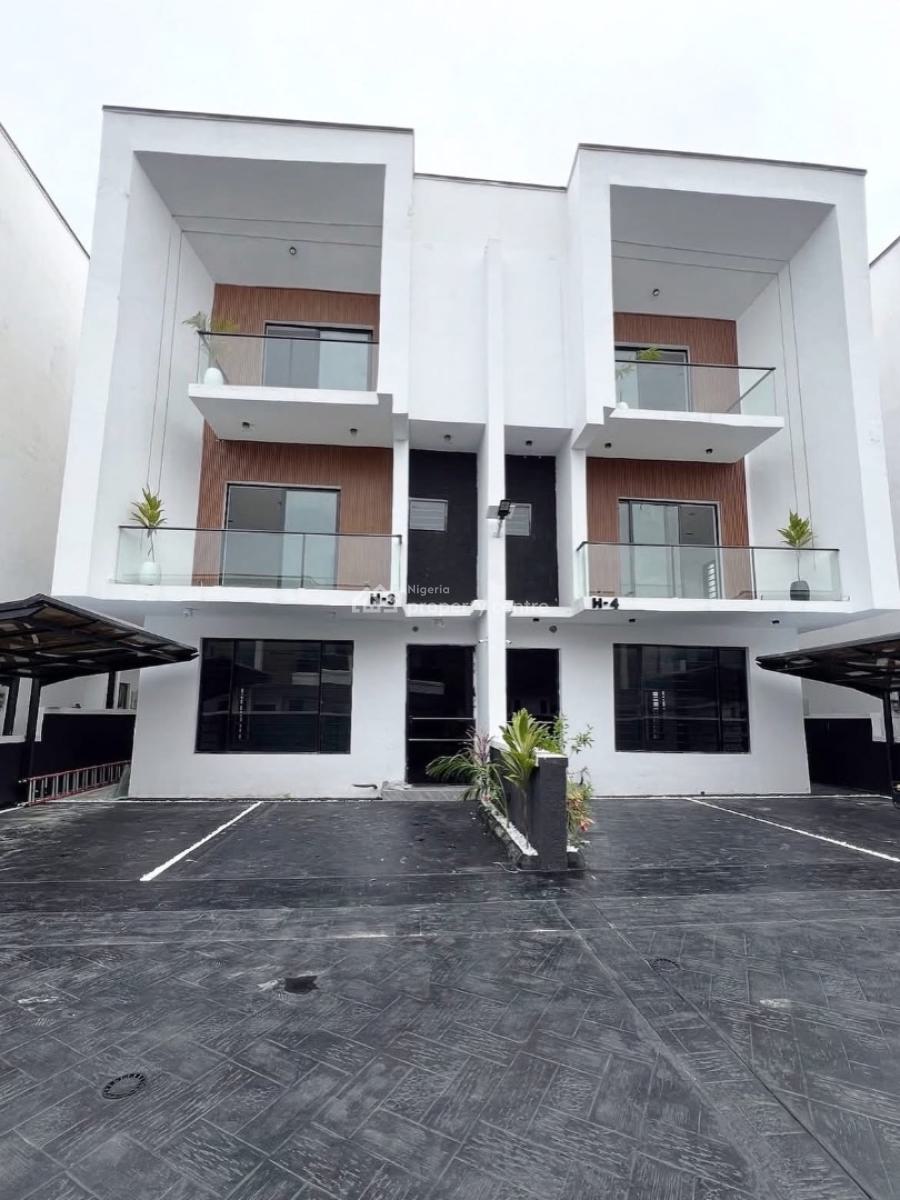 Stunning 4  Bedroom Semi-detached Triplex with a Bq and Swimming Pool, Orchid Road Lekki Lagos, Lekki, Lagos, Semi-detached Duplex for Sale