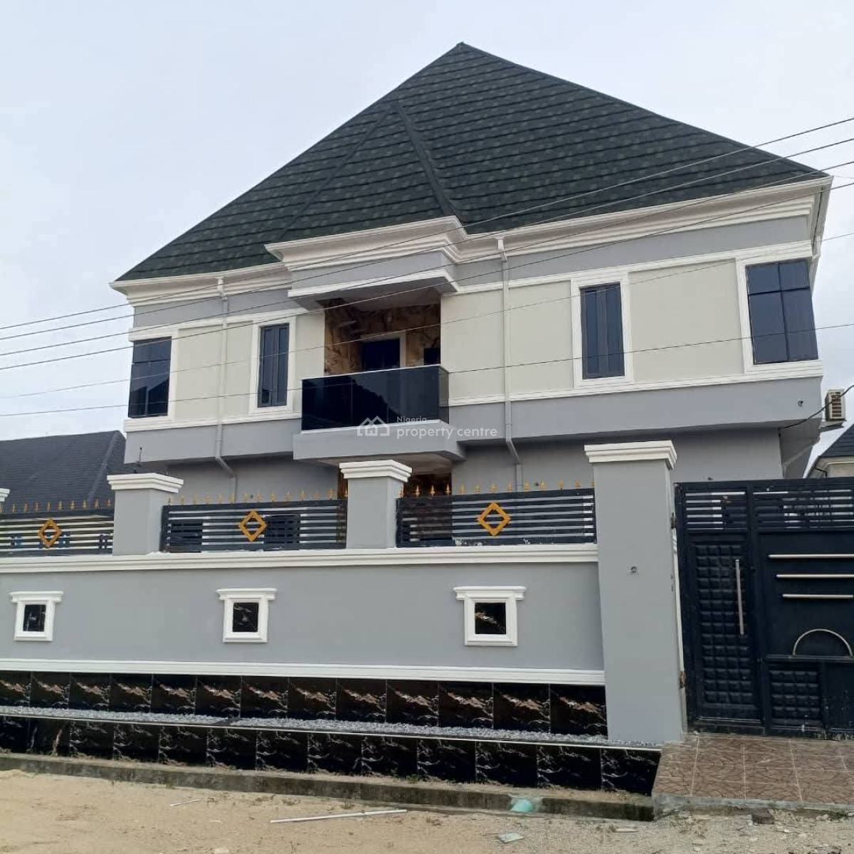 Newly Built 5 Bedroom Detached Duplex+ Block of Flats at The Back, Nasco Estate, Satellite Town, Ojo, Lagos, Detached Duplex for Sale