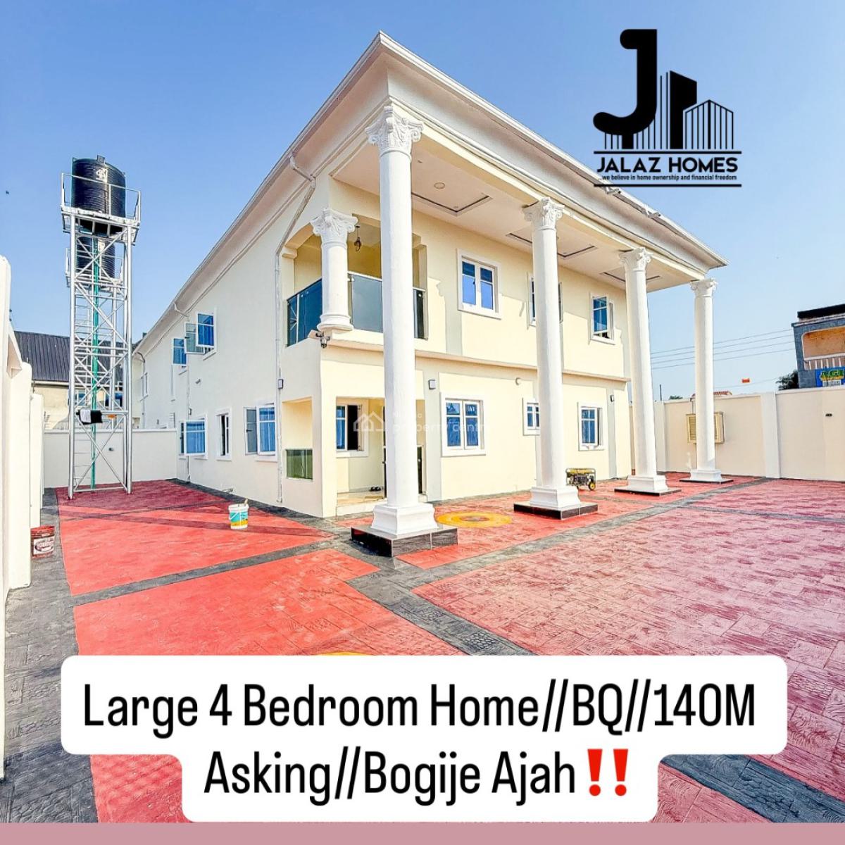 Brand New 4 Bedroom Detached Home, Bogije, Ibeju Lekki, Lagos, House for Sale