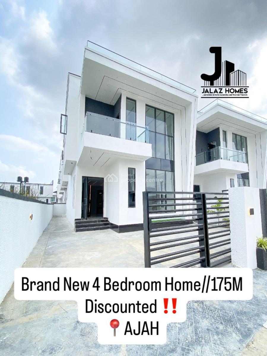 Brand New 4 Bedroom Detached Home, Ajah, Lagos, House for Sale