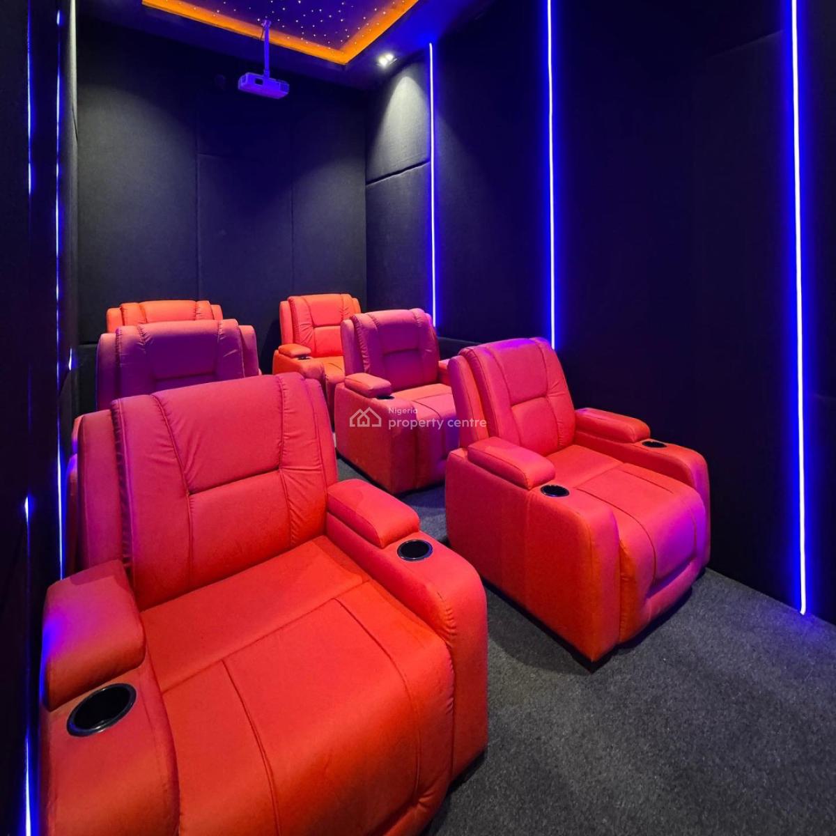 Magnificent 5 Bedroom Duplex with a Private Cinema & Pool, Chevron Drive, Lekki, Lagos, House for Sale