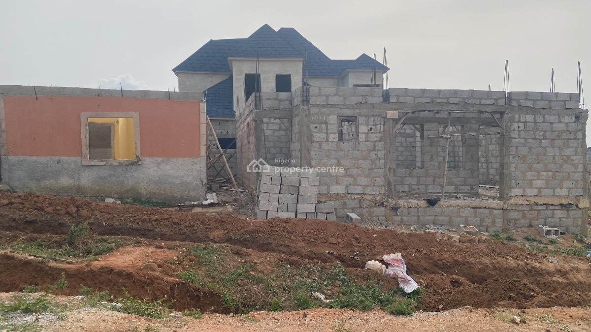 5 Bedroom Duplex at Decking Level with an Existing 2 Rooms, Crd, Behind New Site Estate, Fha (f.h.a), Lugbe District, Abuja, Detached Duplex for Sale