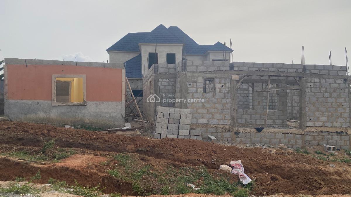 5 Bedroom Duplex at Decking Level with an Existing 2 Rooms, Crd, Behind New Site Estate, Fha (f.h.a), Lugbe District, Abuja, Detached Duplex for Sale