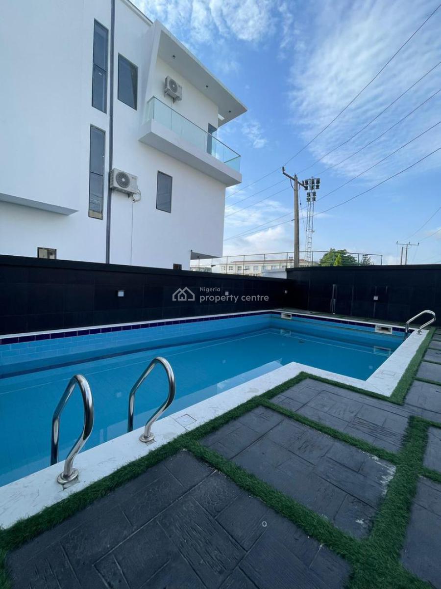 4 Bedroom Terrace House with Bq, Communal Gym and Pool, Security Post, Ikate, Lekki, Lagos, Terraced Duplex for Sale