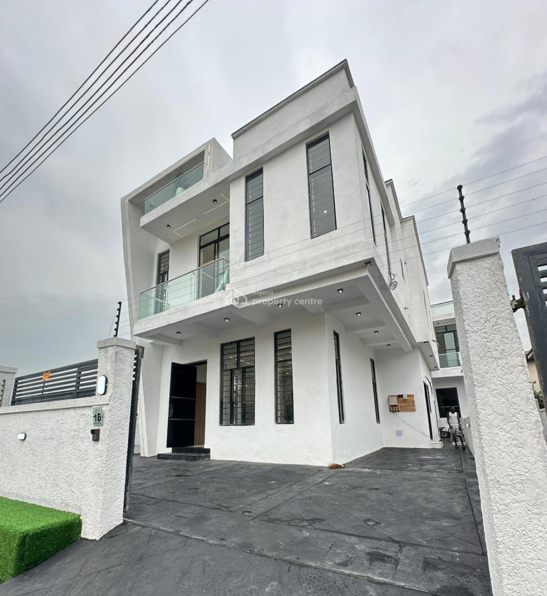 Exquisite Luxury Spacious 5 Bedroom Fully Detached Duplex with Bq, Ajah, Lagos, Detached Duplex for Sale