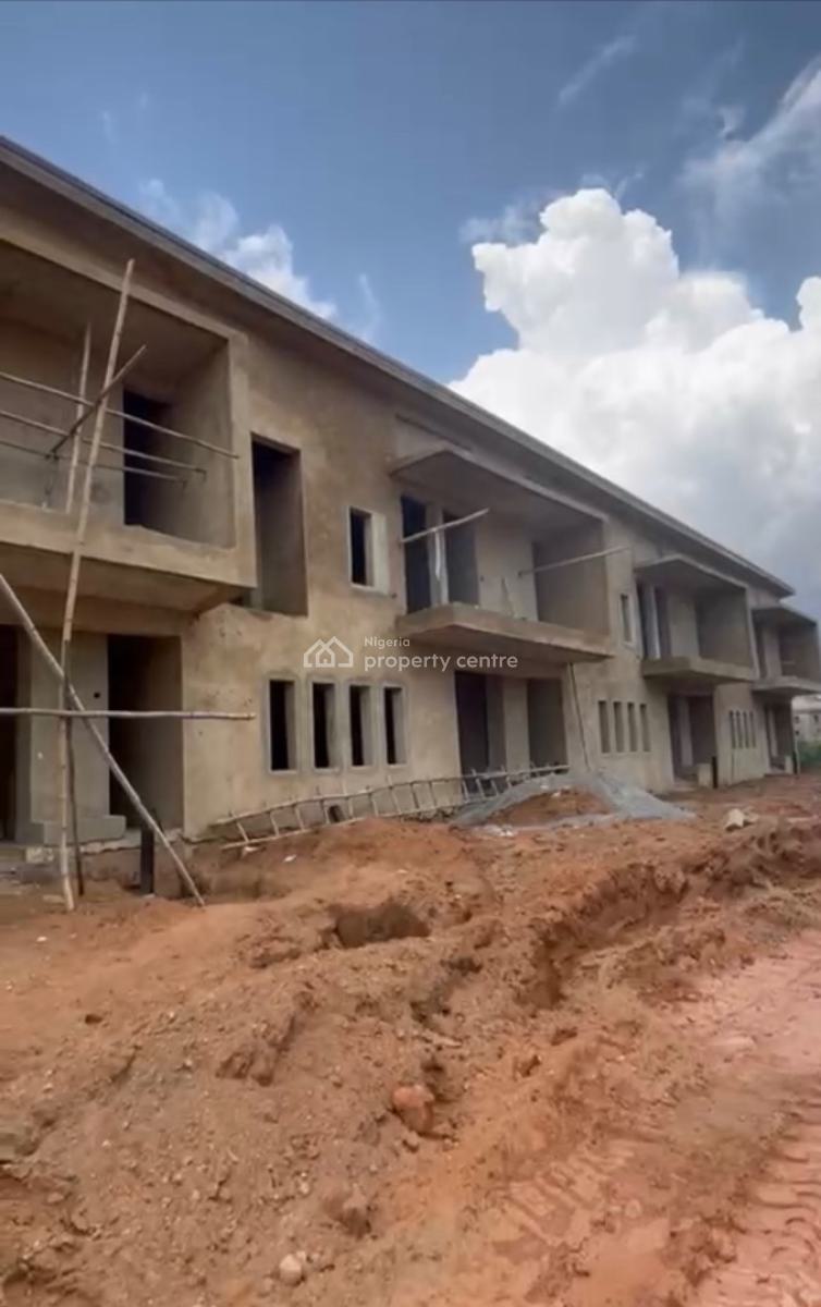 Massive Spacious 3 Bedroom En-suite carcassterrace Duplex, Admiralty Estate, Asokoro District, Abuja, Terraced Duplex for Sale