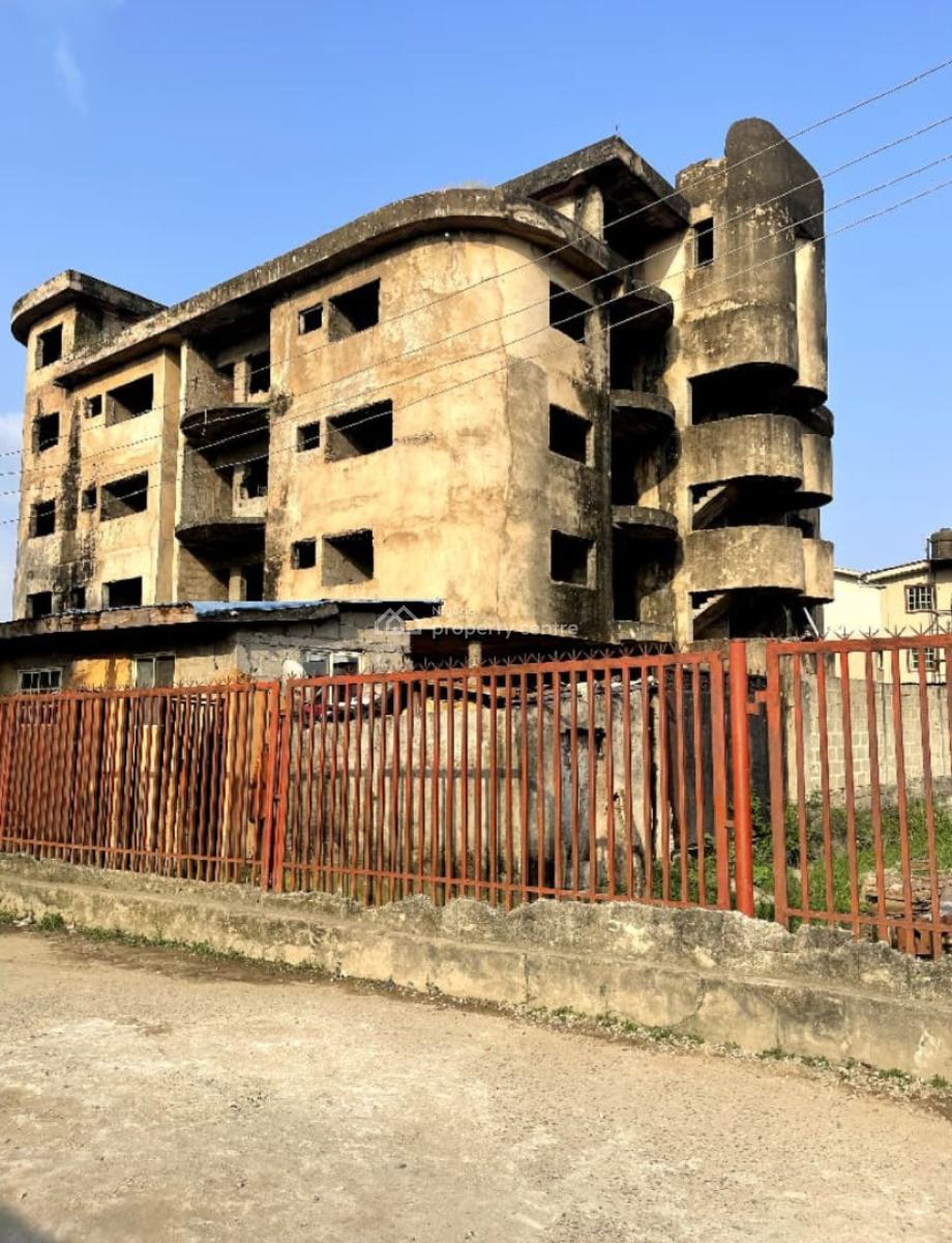 Uncompleted Very Solid 3 Story Building with Penthouse, Off Taoridi Street, Bode Thomas, Surulere, Lagos, Block of Flats for Sale