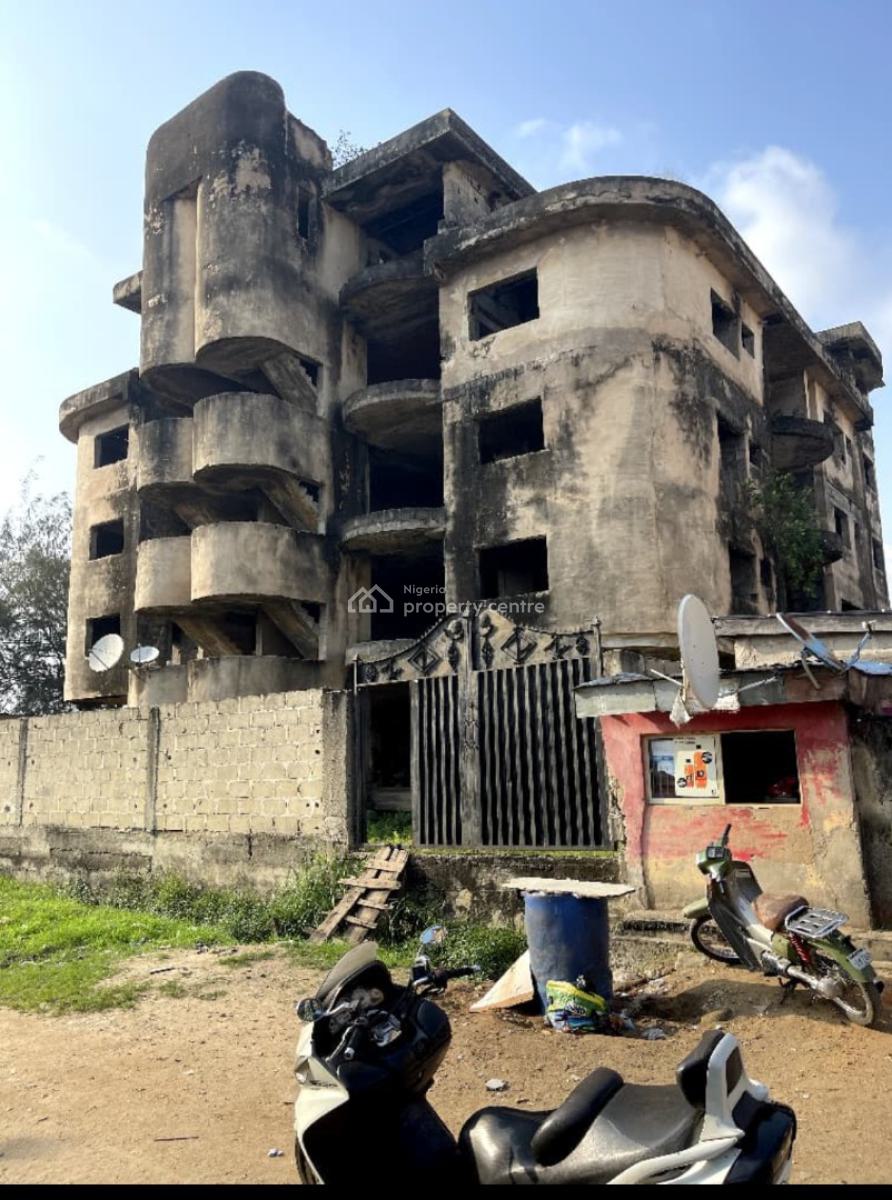 Uncompleted Very Solid 3 Story Building with Penthouse, Off Taoridi Street, Bode Thomas, Surulere, Lagos, Block of Flats for Sale