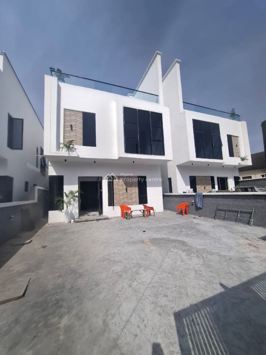 Luxury 5 Bedroom Semi Detached Mansion with Penthouse and Open Terrace, Sangotedo, Ajah, Lagos, Semi-detached Duplex for Sale