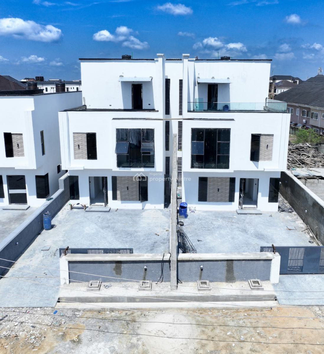 Luxury 5 Bedroom Semi Detached Mansion with Penthouse and Open Terrace, Sangotedo, Ajah, Lagos, Semi-detached Duplex for Sale