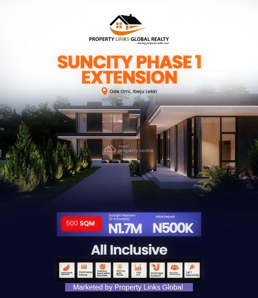 Affordable Land, Suncity Phase 1 Extension, Ode Omi, Ibeju Lekki, Lagos, Residential Land for Sale