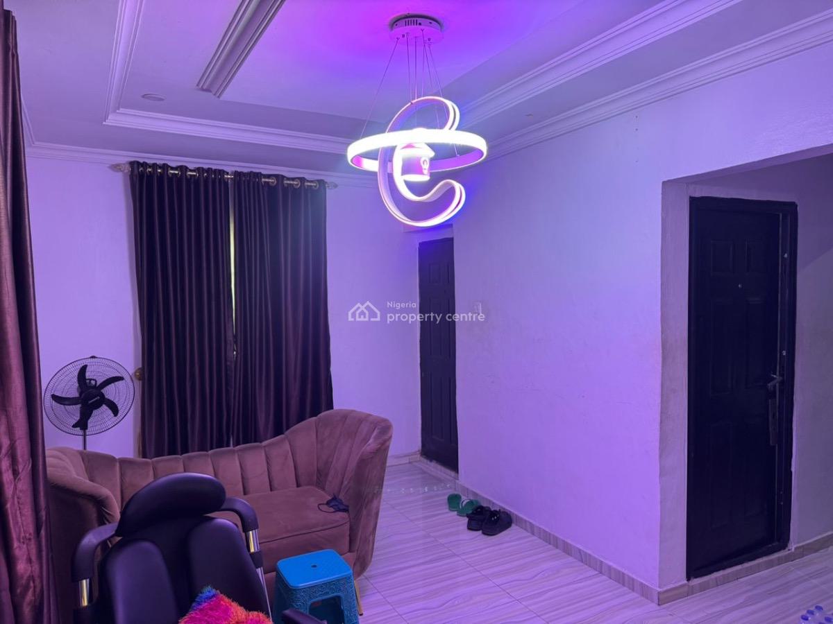 Luxury Furnished One Bedrom Apartment with Solar & Inverter (upstairs), Sangotendo, Ajah, Lagos, Flat / Apartment for Rent