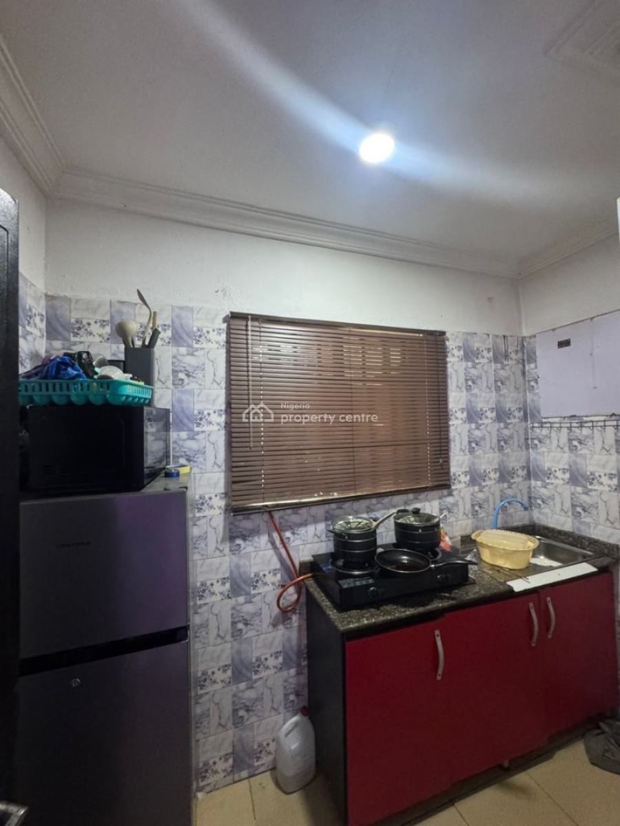 Luxury Furnished One Bedrom Apartment with Solar & Inverter (upstairs), Sangotendo, Ajah, Lagos, Flat / Apartment for Rent