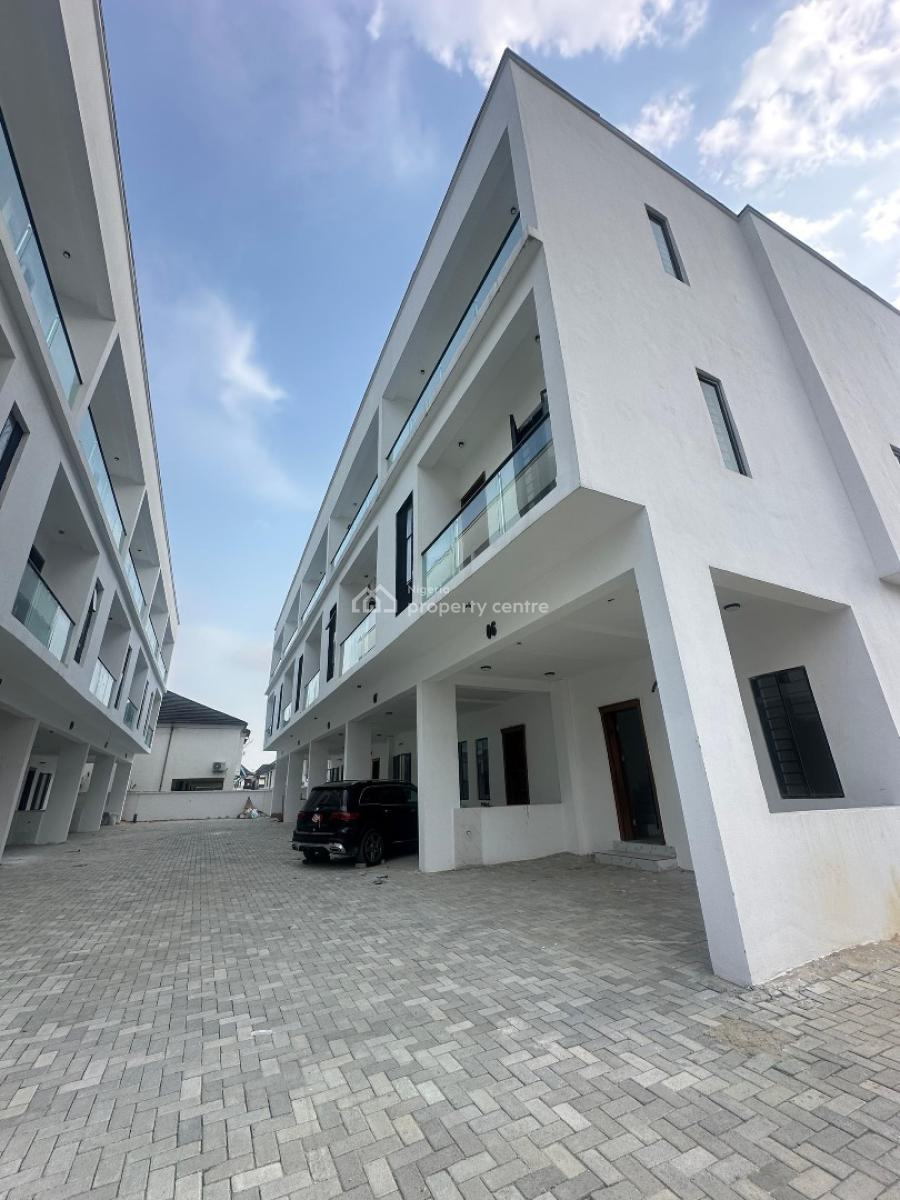 Newly Built, Very Spacious 4 Bedroom Terrace Duplex with Bq, Chevron Toll Gate, Orchid Road, Lekki, Lagos, Terraced Duplex for Sale